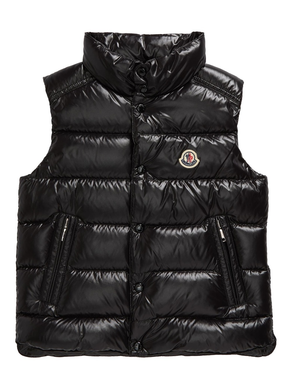 Moncler Shiny Black Quilted Down Vest
